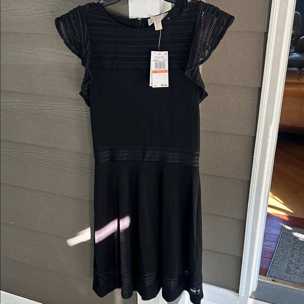 NWT Michael Kors Elegant Black Lace Dress